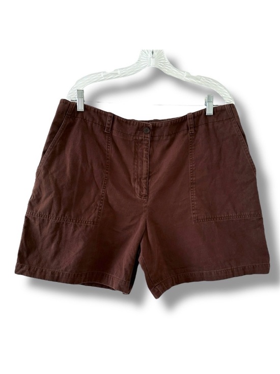 Vintage Pants - Vintage 90s Jones NY Brown Denim Mom Shorts Women’s Plus Size 16 Jorts Spring